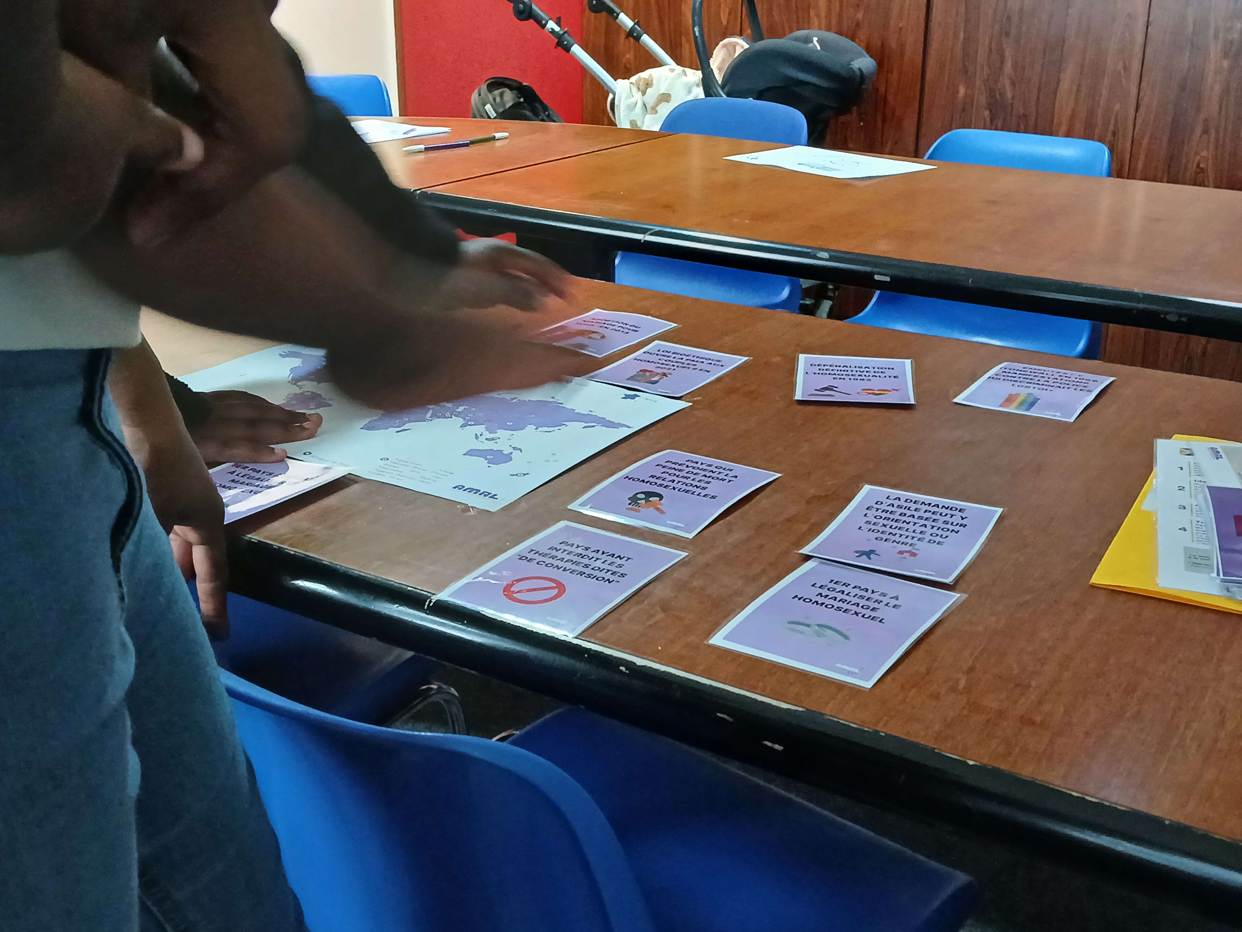 Le photolangage est un outil privilégié des ateliers de sensibilisation car il permet aux participant·es de choisir librement les sujets qu’iels souhaitent aborder. Image