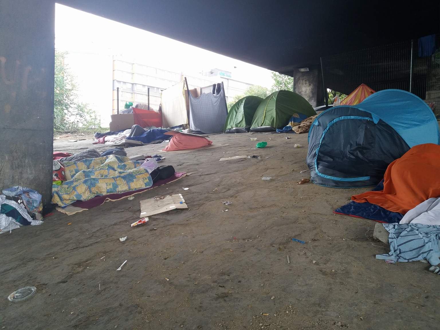 France Les Migrants De Retour Porte De La Chapelle A Paris